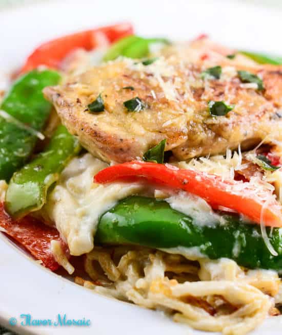 Copycat Olive Garden Chicken Scampi is my homemade copycat recipe of Olive Garden’s popular Chicken Scampi dish with sautéed chicken breast, onions, and bell peppers served over pasta with a creamy garlic white sauce. Save money by making it at home.