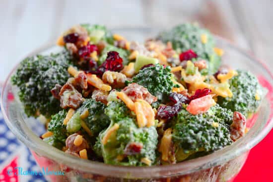 Broccoli Salad is one of the 16 Showstopping Holiday Dinner Recipes Your Guests will Love
