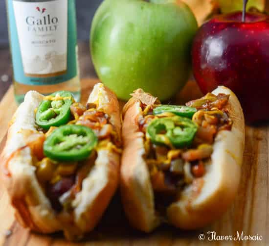 Braised Brats with Apples and Onions