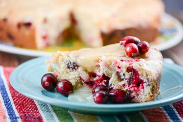 Homemade Fresh Cranberry Christmas Cake is an easy homemade moist white cake with orange zest that is made from scratch with fresh cranberries.