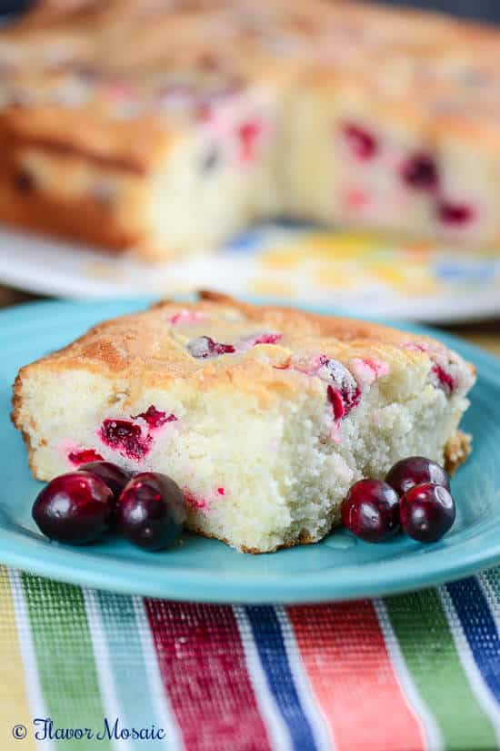 Homemade Fresh Cranberry Christmas Cake is an easy homemade moist white cake with orange zest that is made from scratch with fresh cranberries.