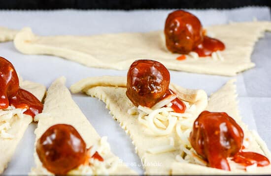 Dr Pepper Barbecue Meatball Crescents-5