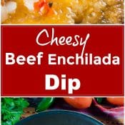 Cheesy Beef Enchilada Dip