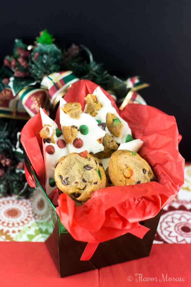 Holiday Chocolate Chip Cookie Bark Candy