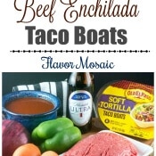 Beef Enchilada Taco Boats