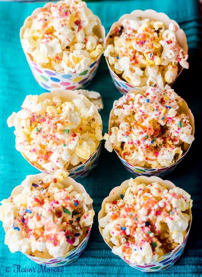 Confetti Kettle Corn Popcorn Recipe by Flavor Mosaic