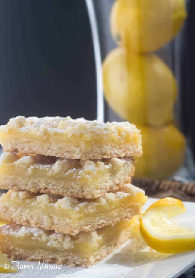 Lemon Crumb Bars - Flavor Mosaic