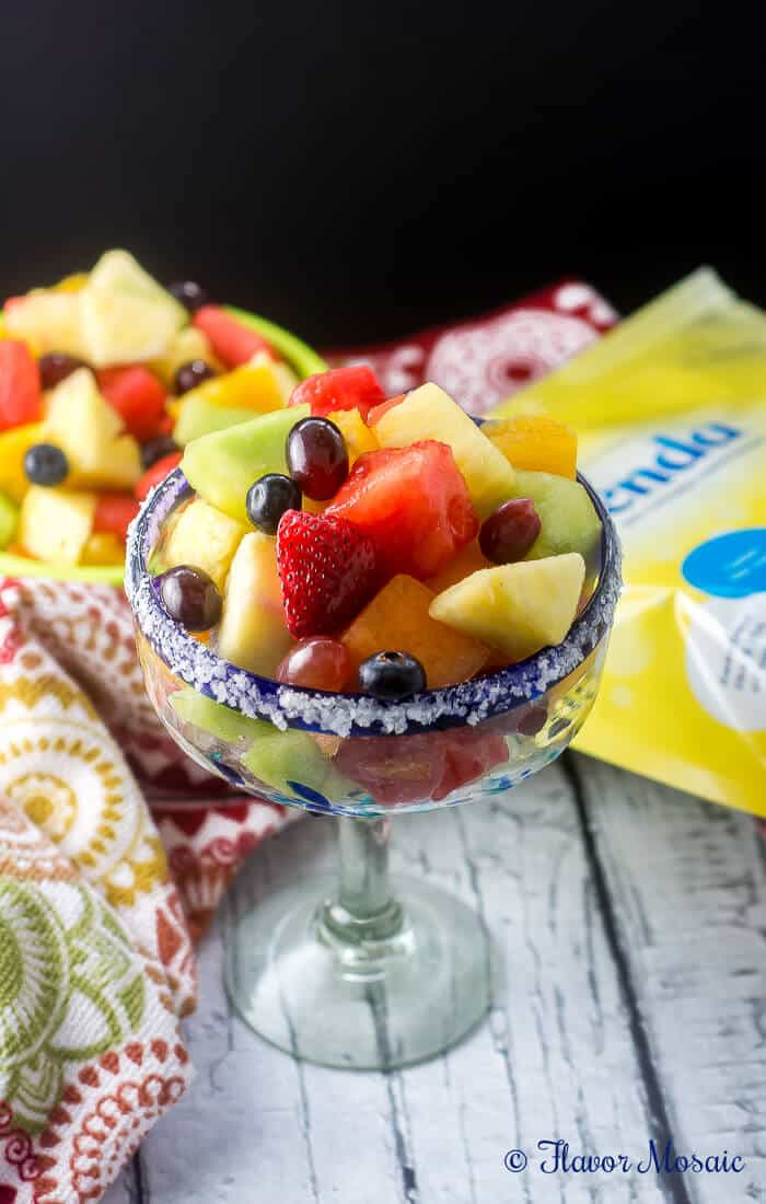 Fresh Fruit Salad With A Virgin Margarita Dressing Flavor Mosaic