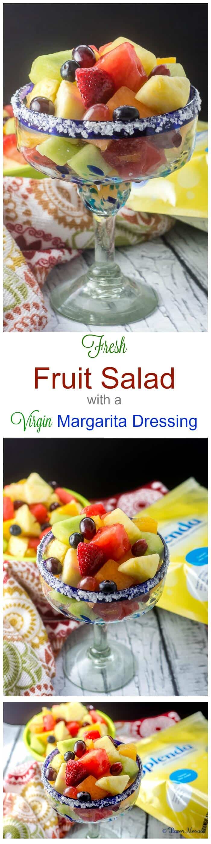 Fresh Fruit Salad with a Virgin Margarita Dressing
