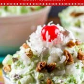 Watergate Salad AKA Pistachio Fluff Pin with Red Label and photo