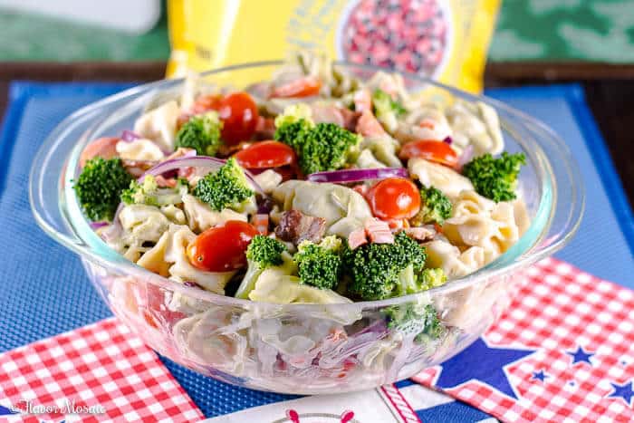 Bacon Broccoli Tortellini Salad