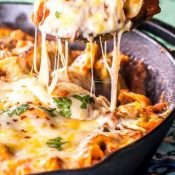 Cheesy Tortellini Skillet Lasagna