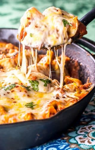 Cheesy Tortellini Skillet Lasagna