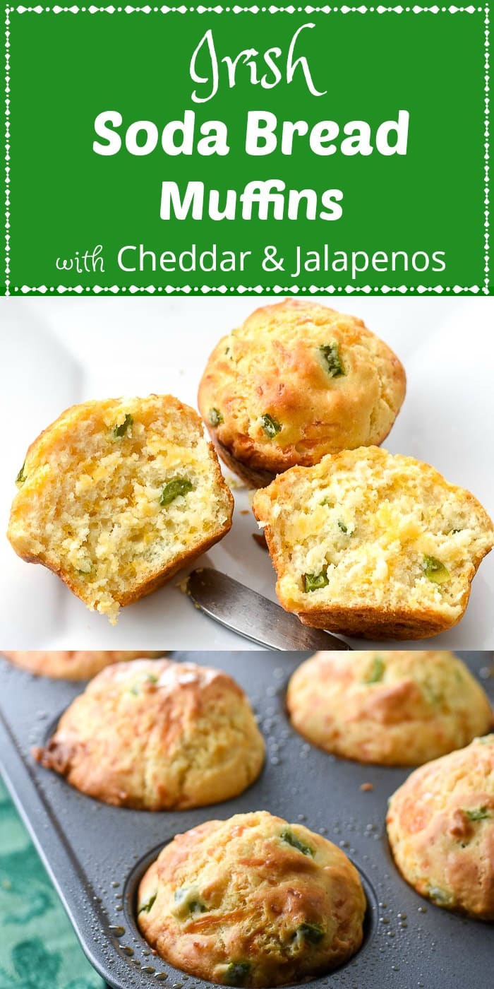 Irish Soda Bread Muffins with Cheddars and Jalapenos Long Pin 