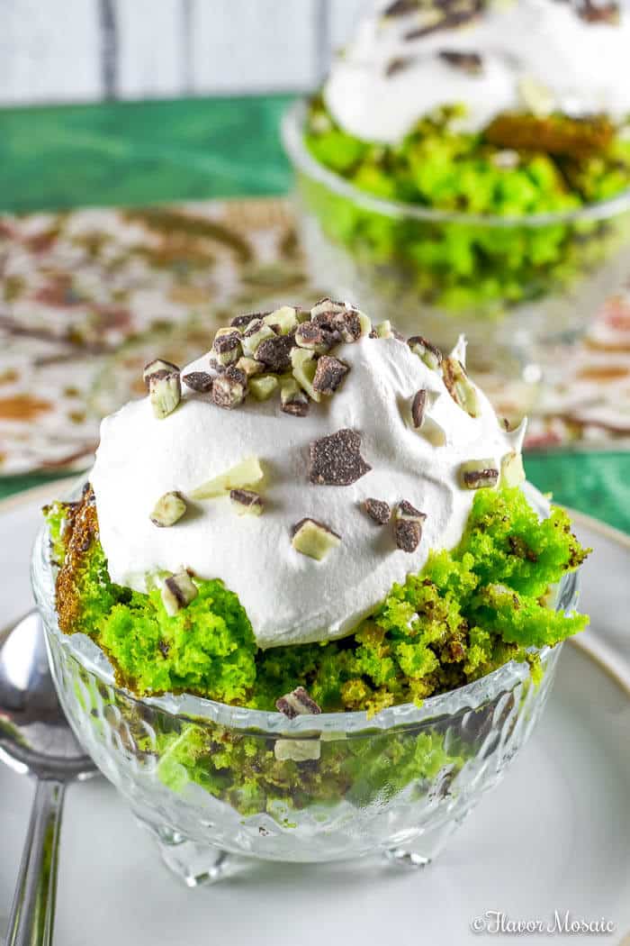 St Patrick's Day Chocolate Mint Trifle