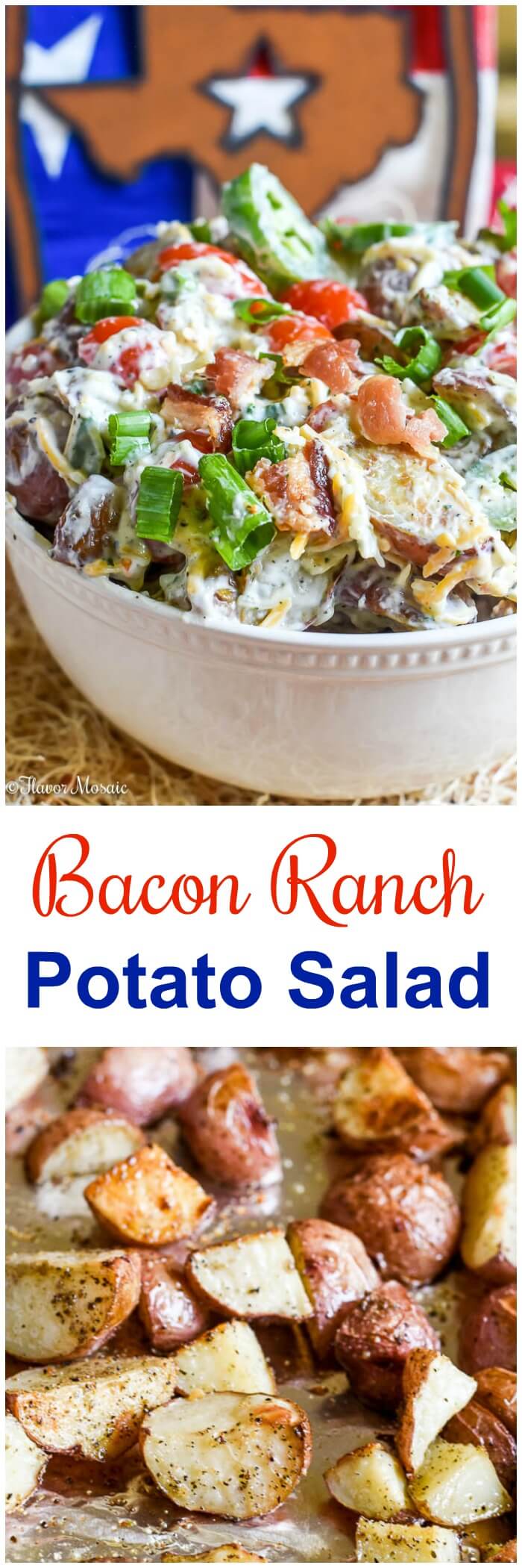 Bacon Ranch Potato Salad - Flavor Mosaic