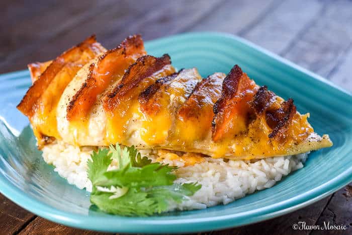 Hasselback Chicken Stuffed with Bacon, Ranch and Cheddar