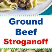 Ground Beef Stroganoff - an easy, budget-friendly, comfort food dinner