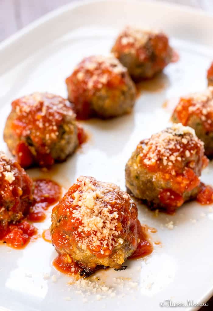 Baked Italian Meatballs (Homemade and Low Carb)