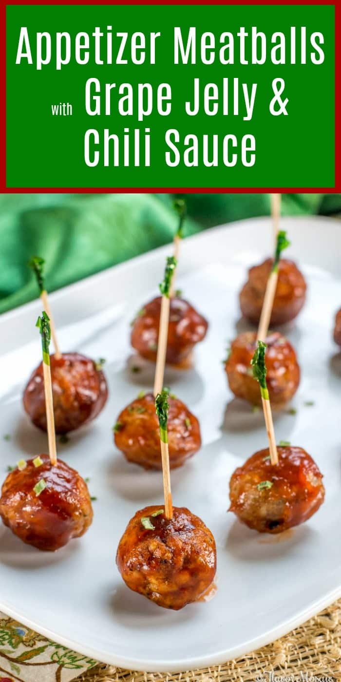 Meatballs with Grape Jelly & Chili Sauce