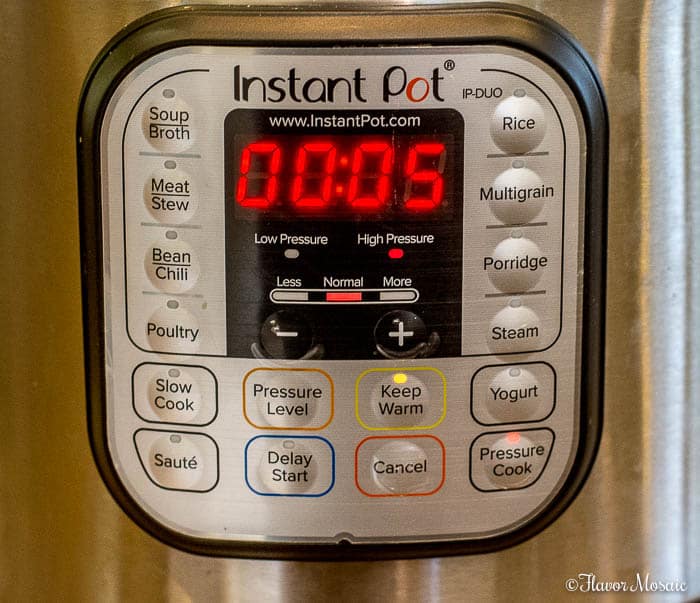 Instant Pot Easy Peel Hard Boiled Eggs 5-Minute pressure cook setting on Instant Pot Pressure Cooker