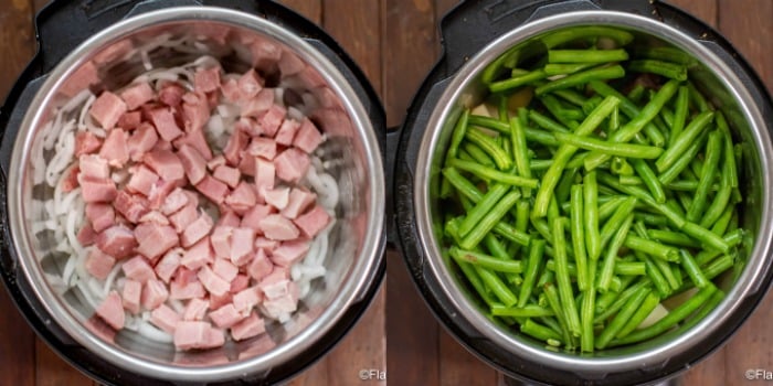 Instant Pot Ham Green Beans and Potatoes Process Shots-1