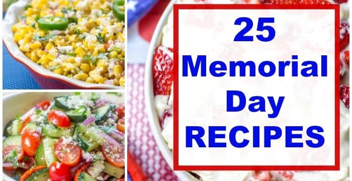 Memorial Day Recipe Photo Collage Pin For 25 Memorial Day Recipes