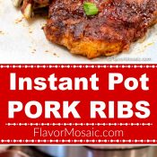 Instant Pot Pork Ribs 2-photo red label Long Pin Flavor Mosaic
