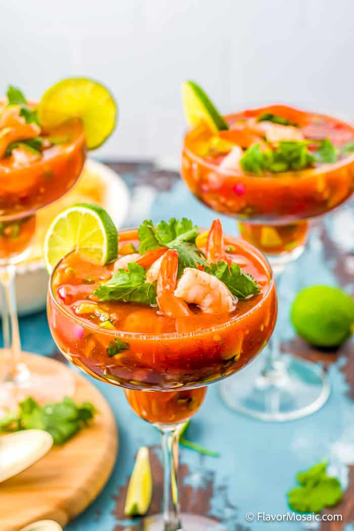 Mexican Shrimp Cocktail - Flavor Mosaic