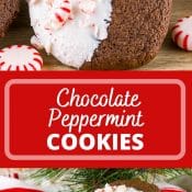 Chocolate Peppermint Cookies- 2-photo pin flavor mosaic