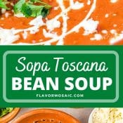 Sopa Toscana Bean Soup - 2-photo pin flavor mosaic (1)