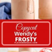 2-Photo Pin of Wendy's Frosty with red label and white text v2