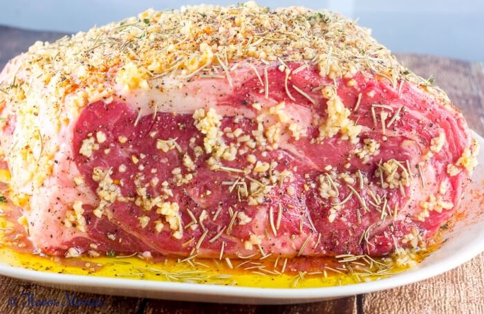 Cajun Herb Prime Rib Ribeye Roast is an easy yet impressive main dish for Christmas or any holiday or special occasion.