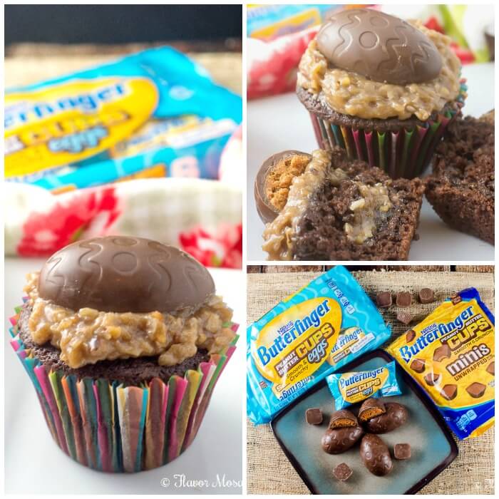 BUTTERFINGER® Cup Egg German Chocolate Cupcakes 