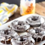 Chocolate Mocha Caramel Baked Donuts by Flavor Mosaic